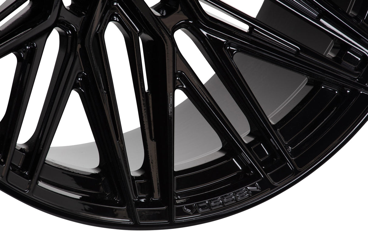 20" Vossen HF6-5 Gloss Black 20x9.5 Concave Wheels Rims Fits Jeep Wagoneer