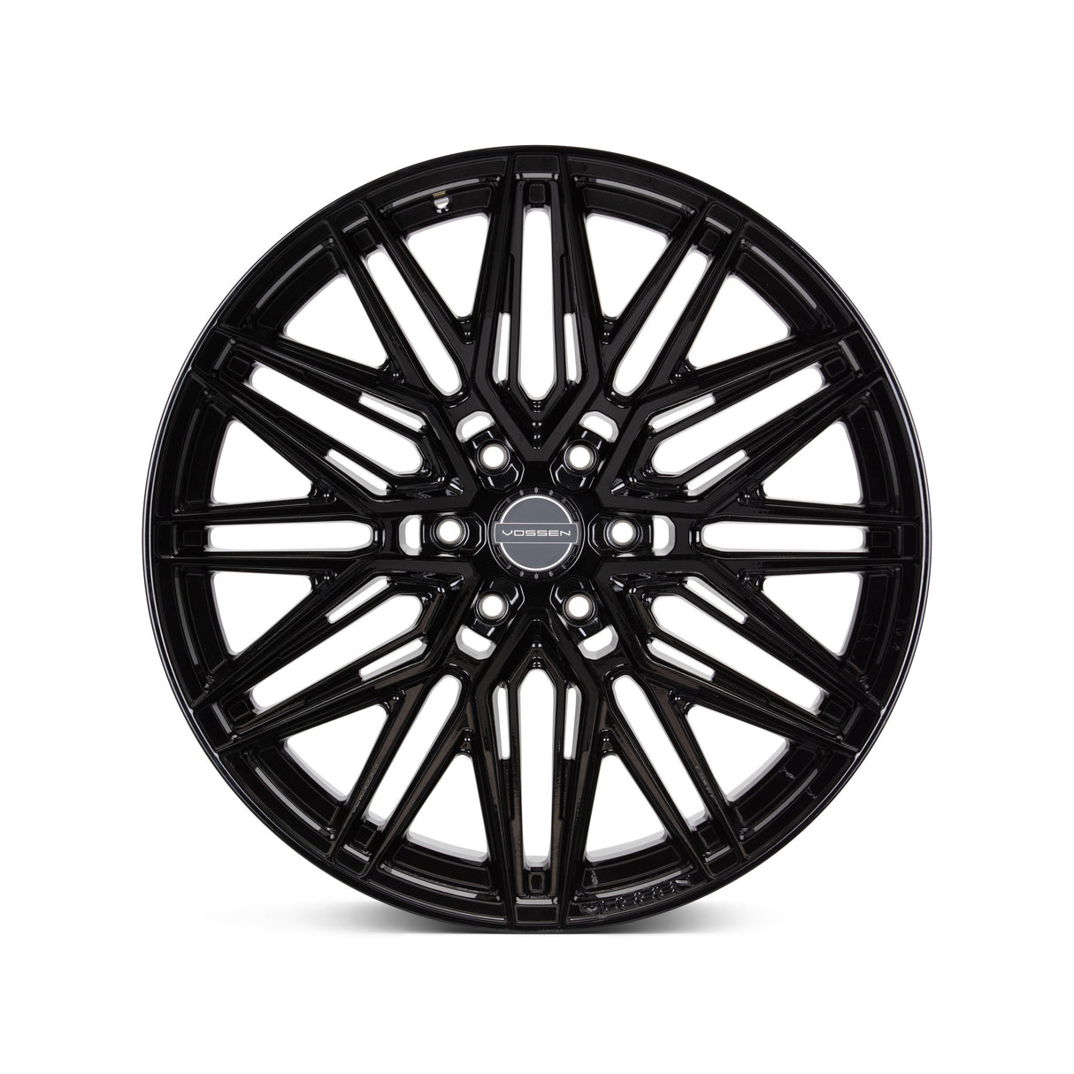 24" Vossen HF6-5 Gloss Black 24x10 Concave Wheels Rims Fits Cadillac Escalade