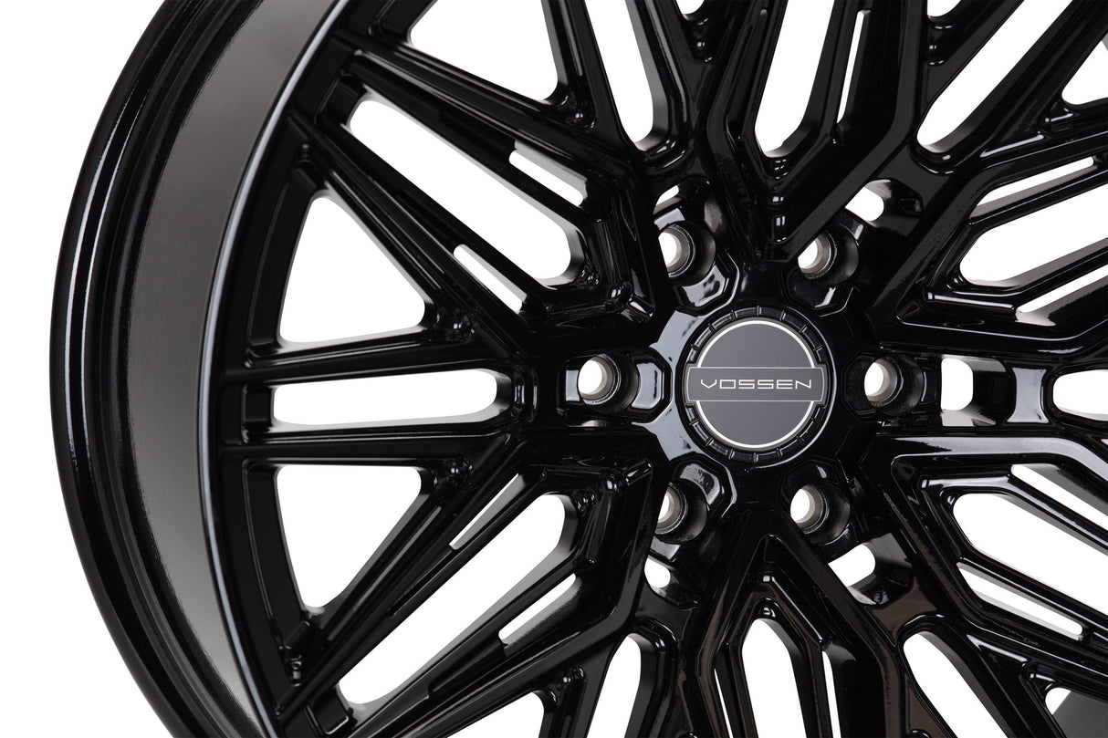 24" Vossen HF6-5 Gloss Black 24x10 Concave Wheels Rims Fits Ford F150 2015-2020