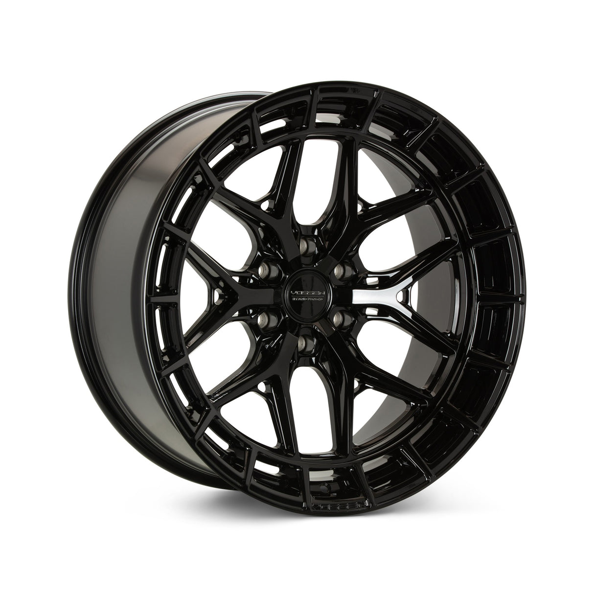 24" Vossen HFX1 Gloss Black 24x10 Concave Wheels Rims Fits Ford F150 2015-2020