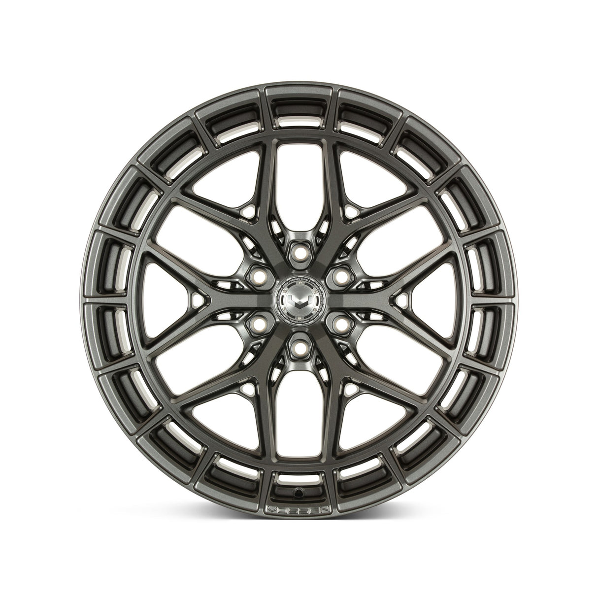 22" Vossen HFX1 Matte Gunmetal 22x12 Concave Wheels Fits Ford F150 2015-2020