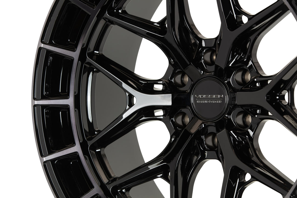 22" Vossen HFX1 Tinted Gloss Black 22x9.5 Concave Wheels Fits Cadillac Escalade