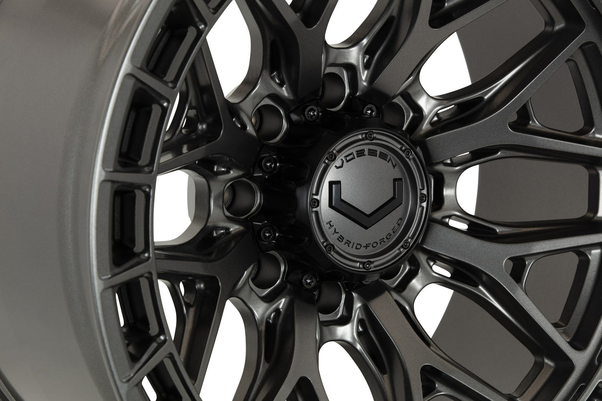22" Vossen HFX1 Matte Gunmetal 22x10 Concave Wheels Rims Fits RAM 2500 3500