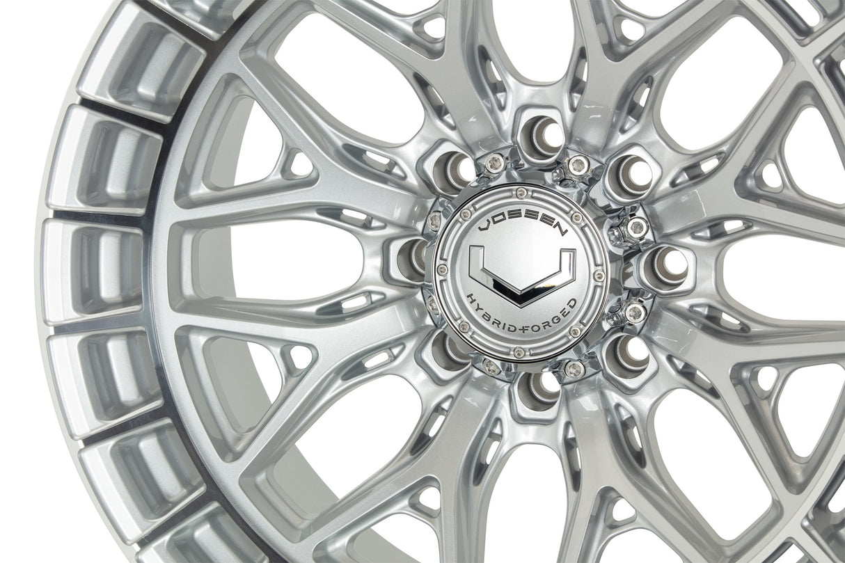 18" Vossen HFX1 Silver Polished 18x9 Wheels Fits Chevy Silverado HD 2001-2010