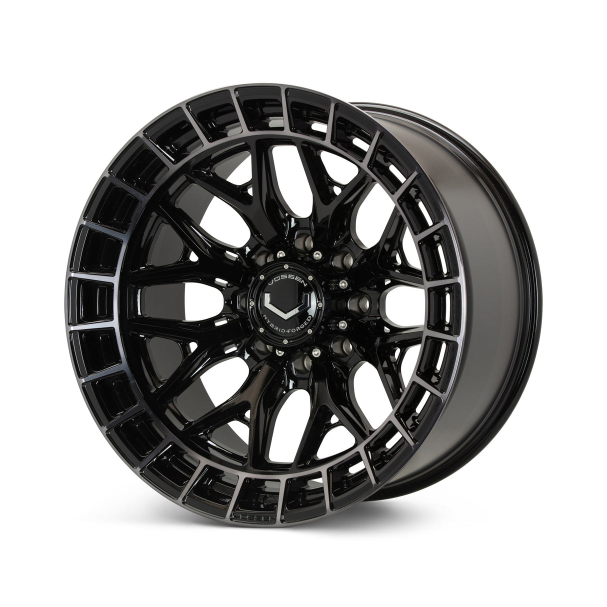 24" Vossen HFX1 Tinted Gloss Black 24x12 Wheels Fits Chevy Silverado HD