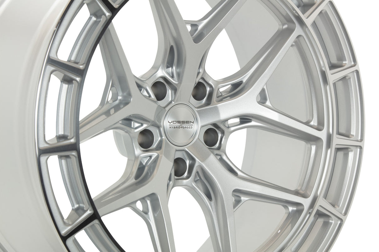 19" Vossen HFX1 Silver Polished 19x8.5 19x9.5 Wheels Fits Mercedes CL550 CL63