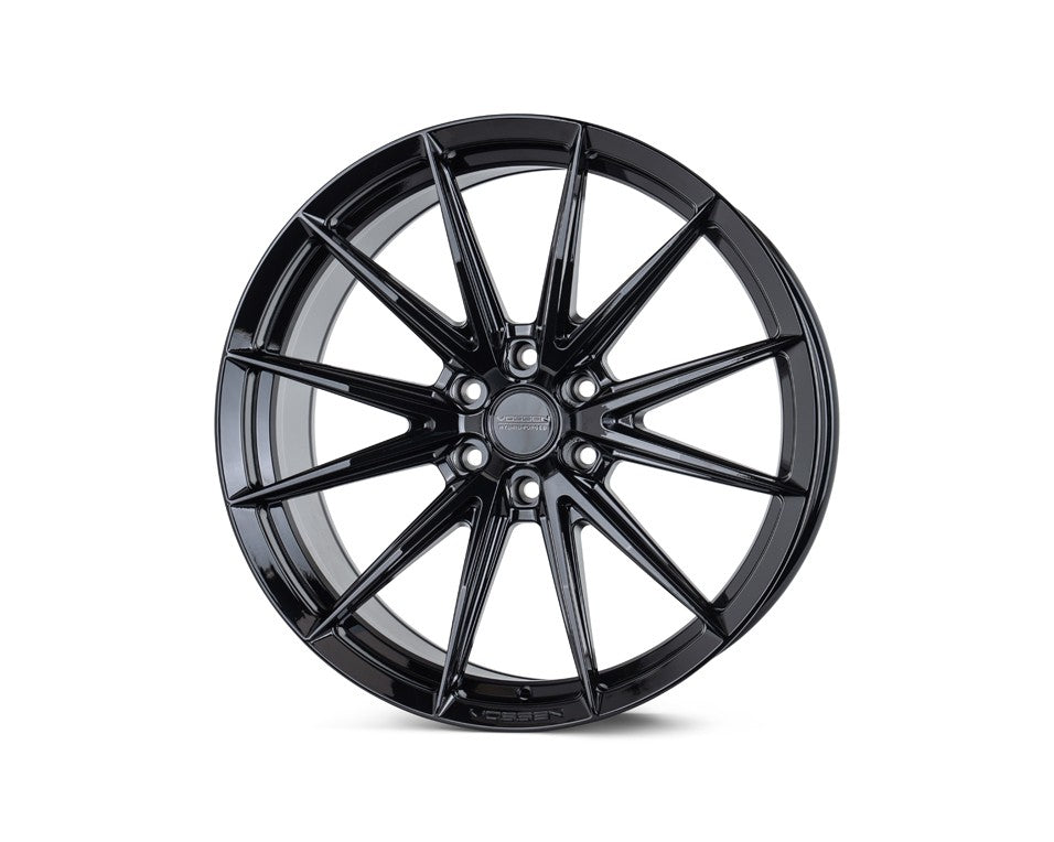 20" Vossen HFX2 Gloss Black 20x10 Concave Wheels Rims Fits Ford F150 2015-2020