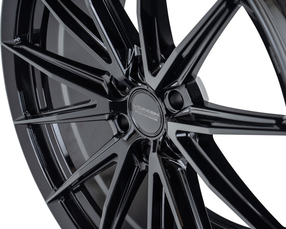 22" Vossen HFX2 Gloss Black 22x10 Concave Wheels Rims Fits Ford F150 2021 and Up