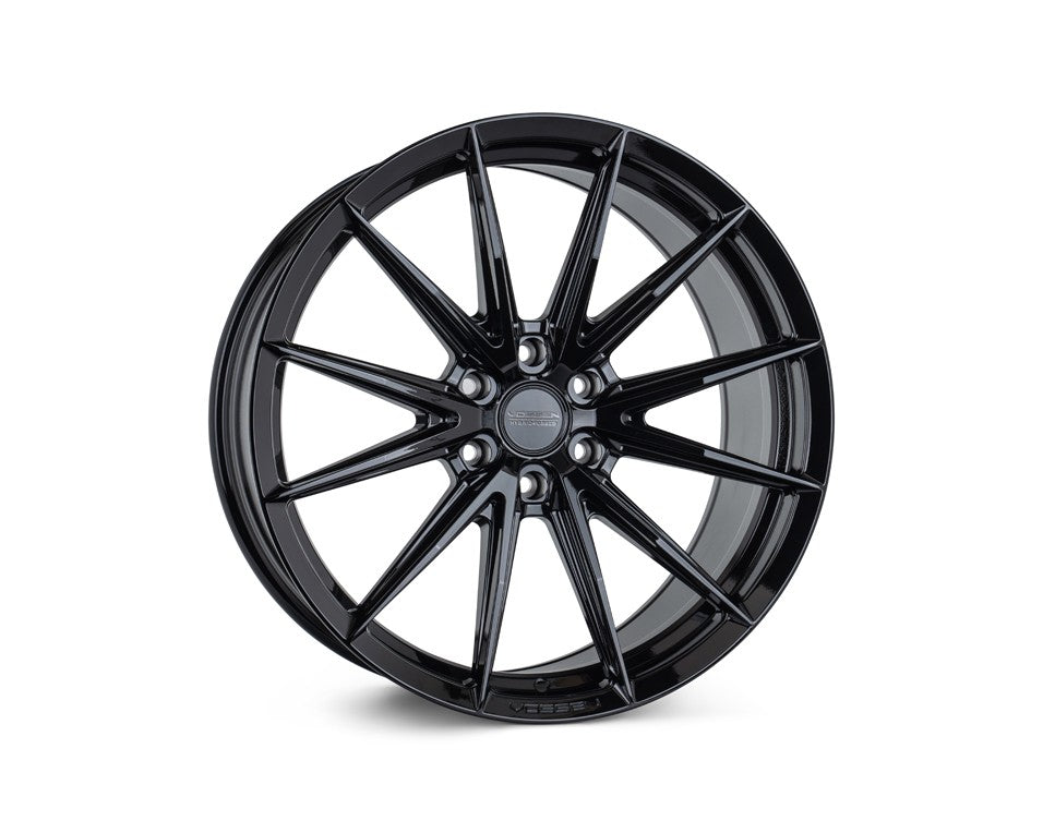 22" Vossen HFX2 Gloss Black 22x9.5 Concave Wheels Rims Fits Jeep Wagoneer
