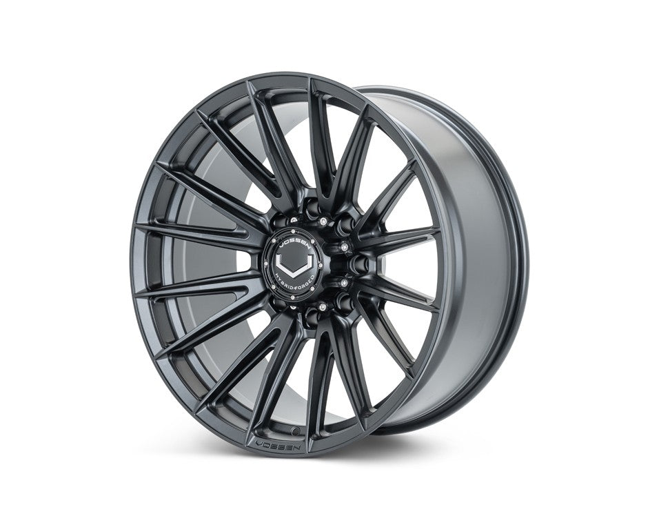 24" Vossen HFX2 Satin Black 24x10 Concave Wheels Fits GMC Sierra HD 2001-2010