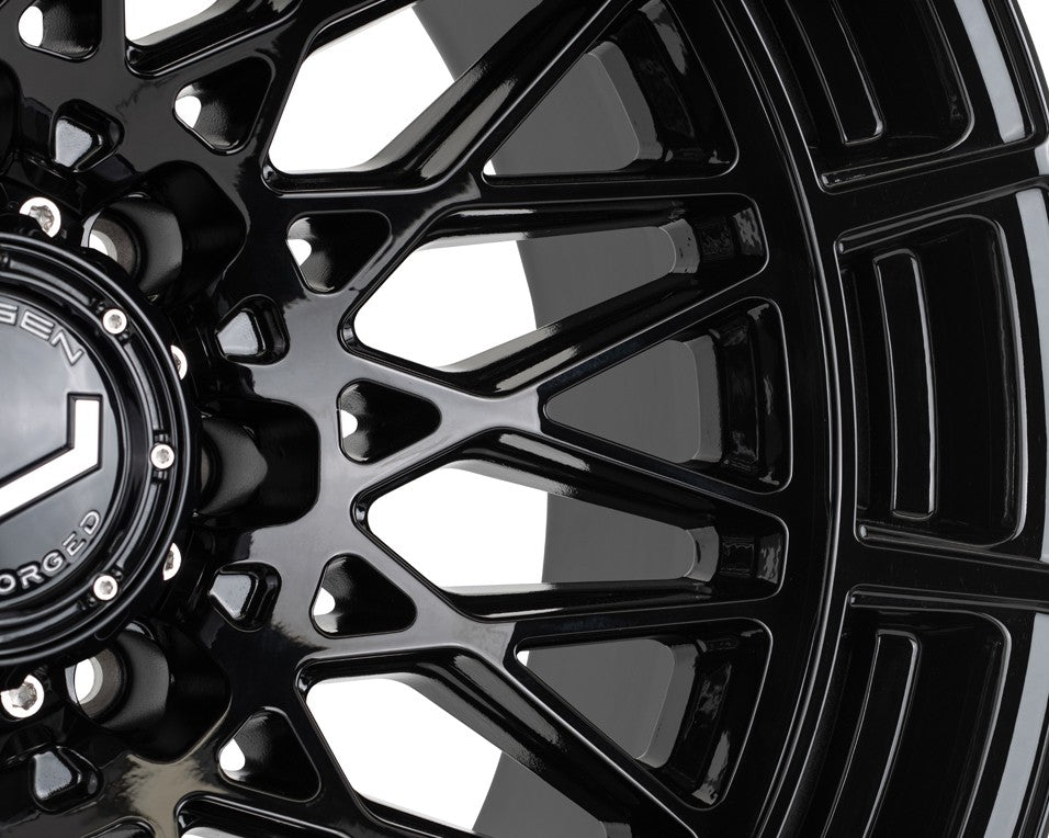 20" Vossen HFX3 Gloss Black 20x9 Wheels Fits Chevy Silverado 2500HD 3500HD