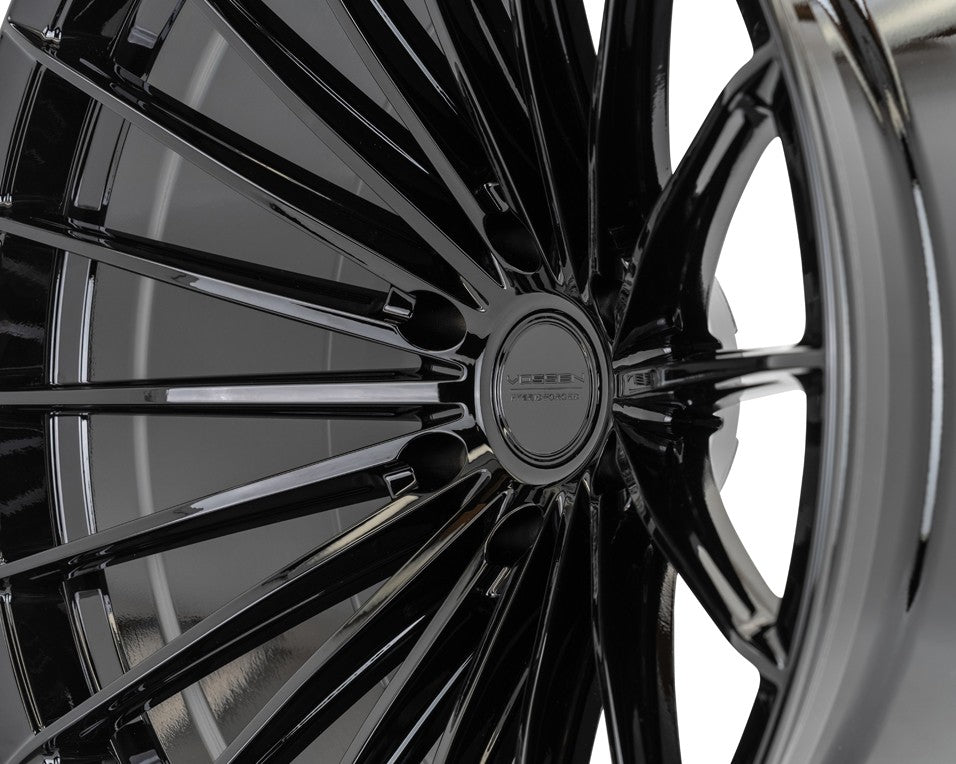 22" Vossen HFX4 Gloss Black 22x12 Concave Wheels Rims Fits Ford Bronco Raptor