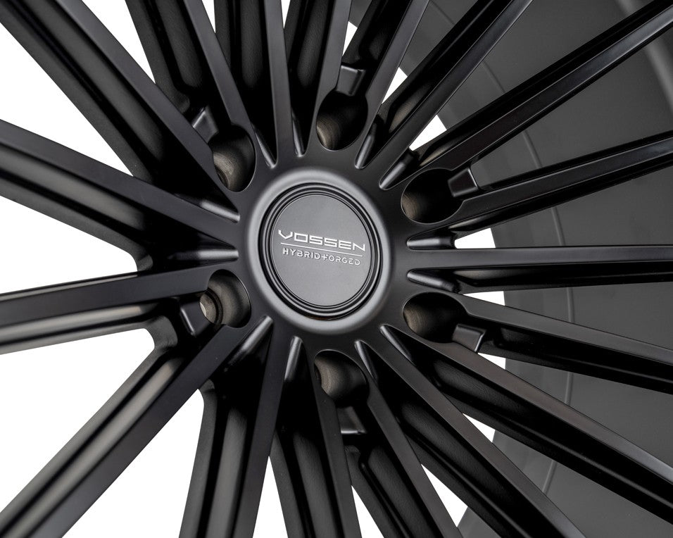 22" Vossen HFX4 Satin Black 22x12 Concave Wheels Rims Fits Ford F150 2021 and Up