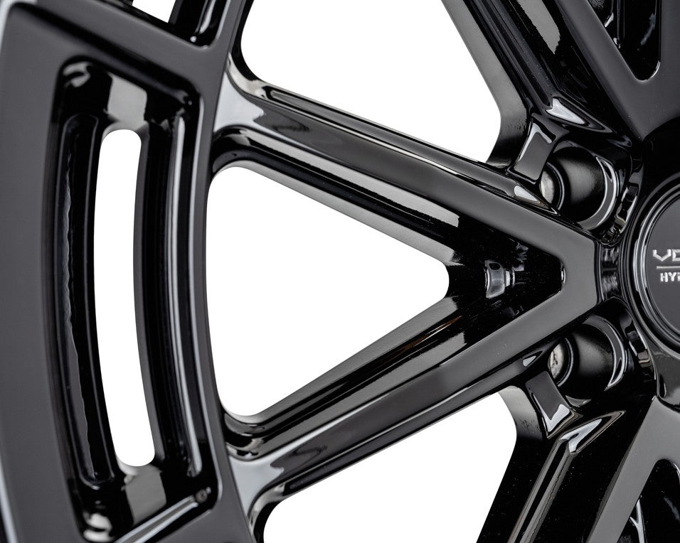 17" Vossen HFX5 Gloss Black 17x9 Concave Wheels Rims Fits Lexus GX550