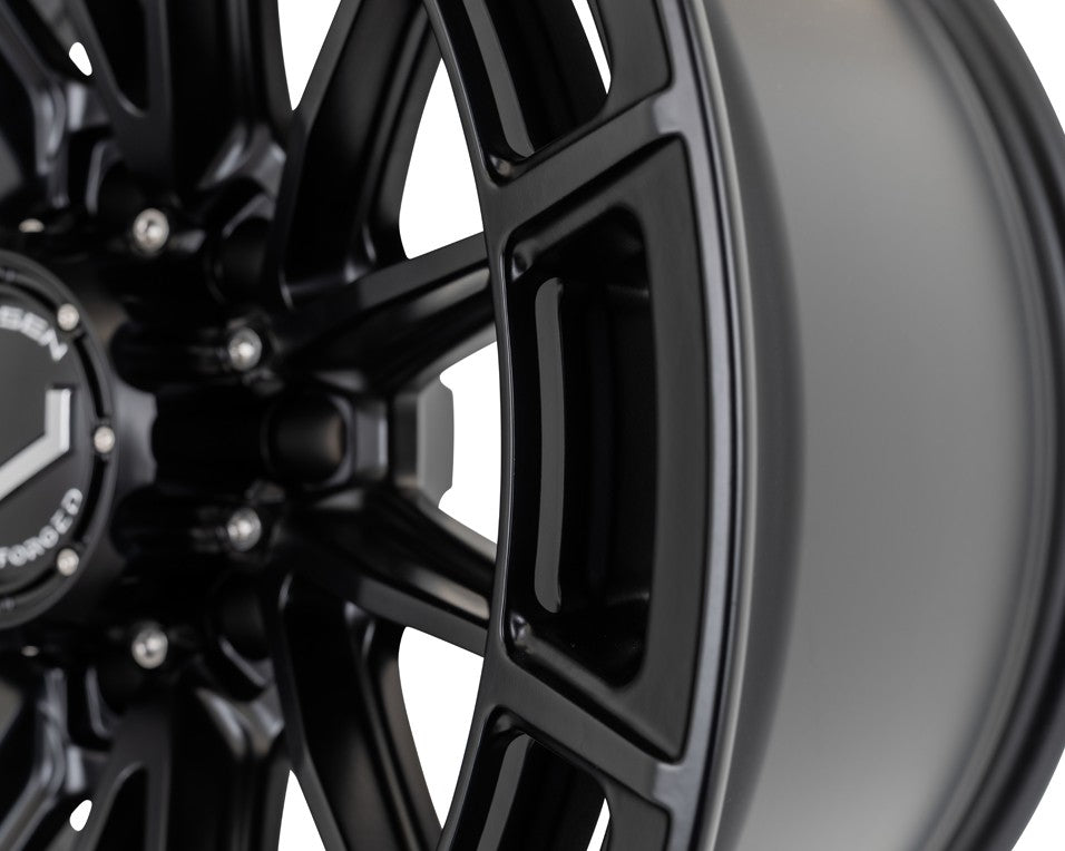 24" Vossen HFX5 Satin Black 24x12 Concave Wheels Fits Ford F250 F350 Super Duty