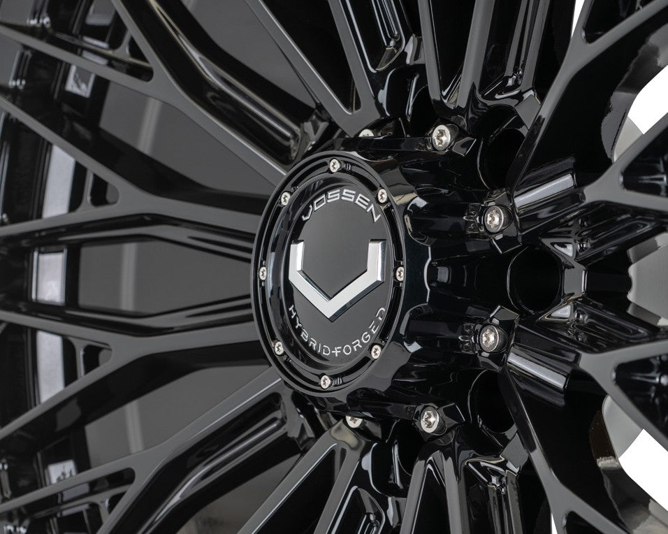 24" Vossen HFX6 Gloss Black 24x10 Wheels Fits Chevy Silverado HD 2001-2010