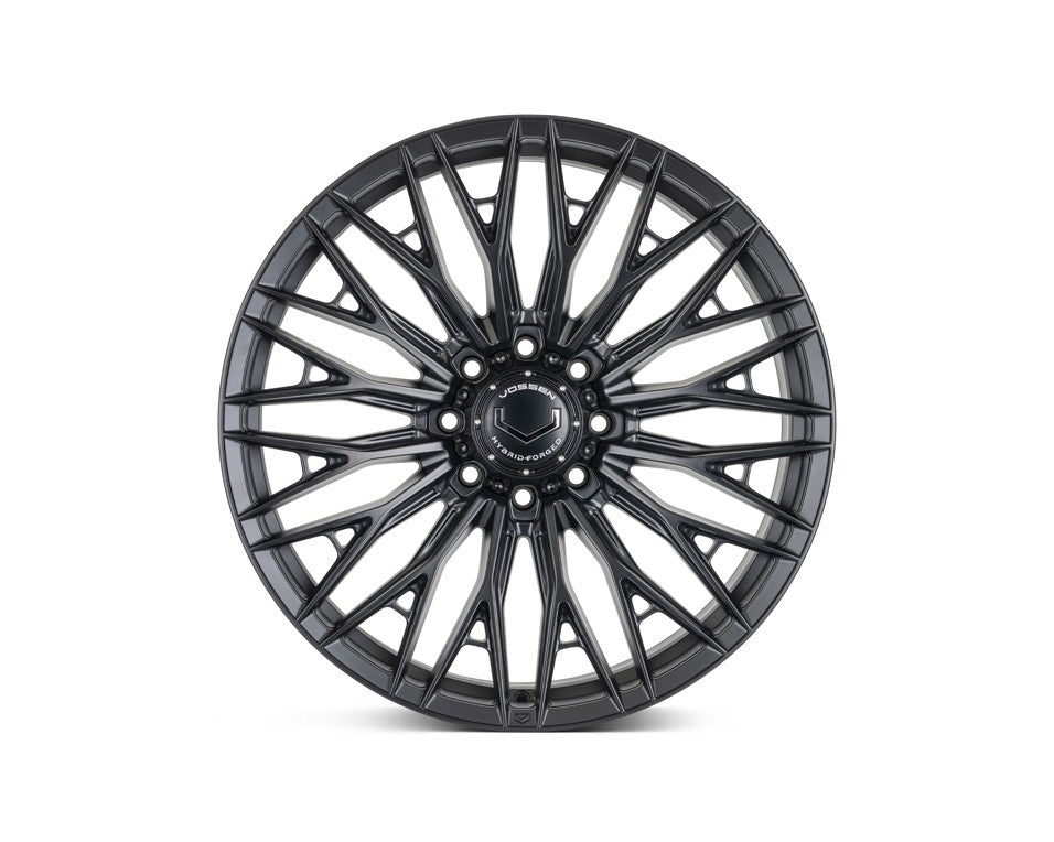 24" Vossen HFX6 Satin Black 24x10 Wheels Fits Chevy Silverado 2500HD 3500HD
