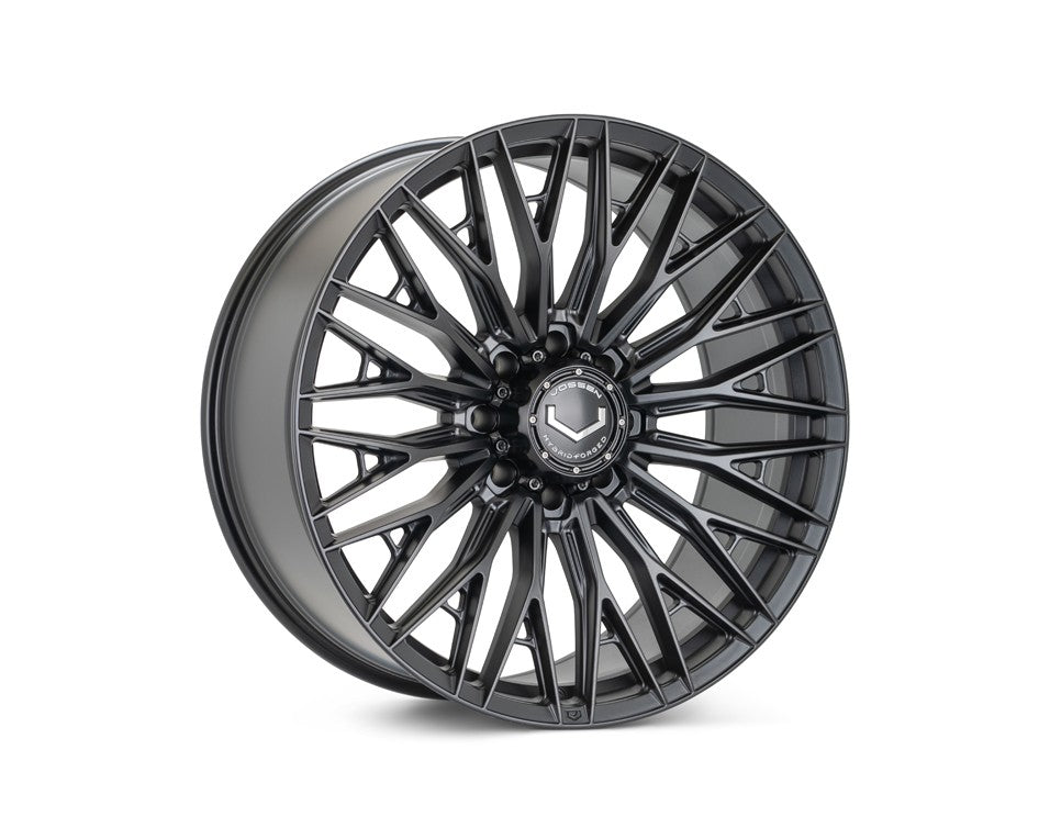 24" Vossen HFX6 Satin Black 24x11 Concave Wheels Fits GMC Sierra 2500HD 3500HD