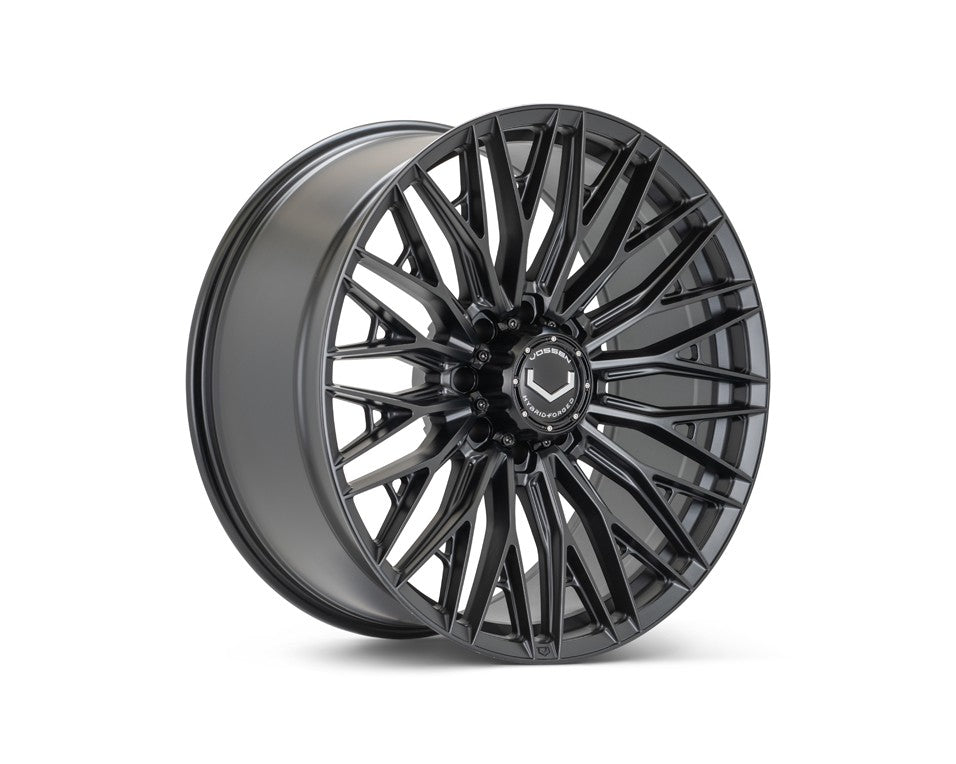 20" Vossen HFX6 Satin Black 20x9 Wheels Fits Chevy Silverado 2500HD 3500HD