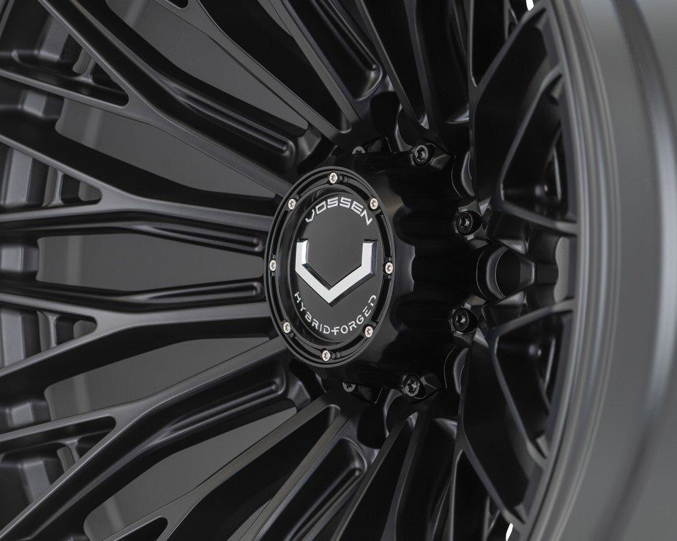 24" Vossen HFX6 Satin Black 24x12 Concave Wheels Fits GMC Sierra HD 2001-2010