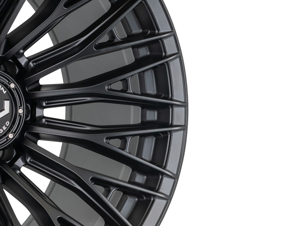 22" Vossen HFX6 Satin Black 22x12 Concave Wheels Rims Fits Dodge Ram 2500 3500
