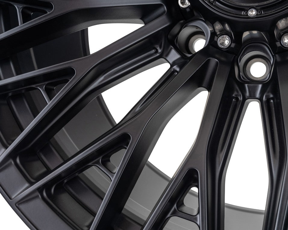 20" Vossen HFX6 Satin Black 20x10 Concave Wheels Fits GMC Sierra 2500HD 3500HD
