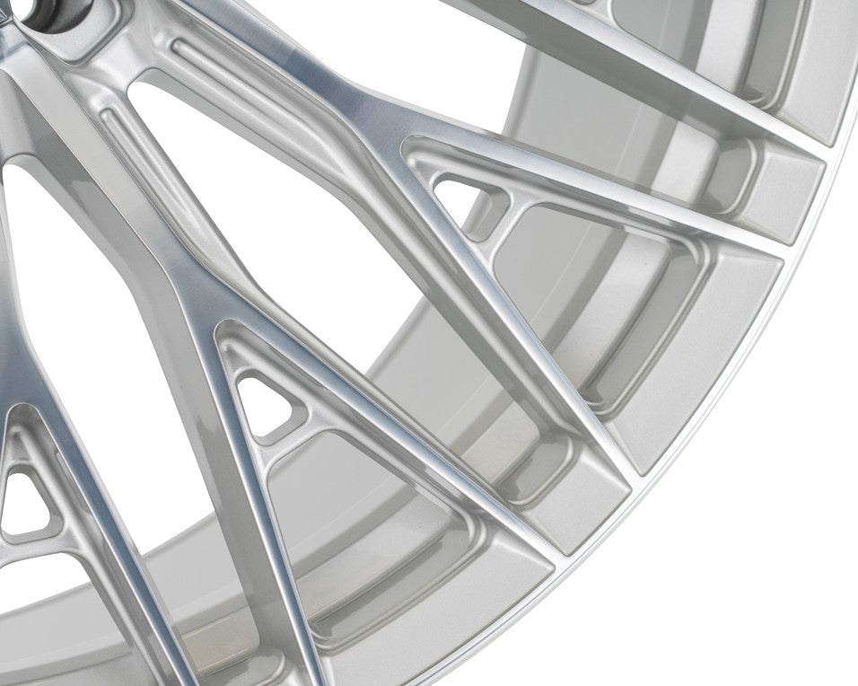 24" Vossen HFX6 Silver Polished 24x11 Wheels Fits GMC Sierra 2500HD 3500HD