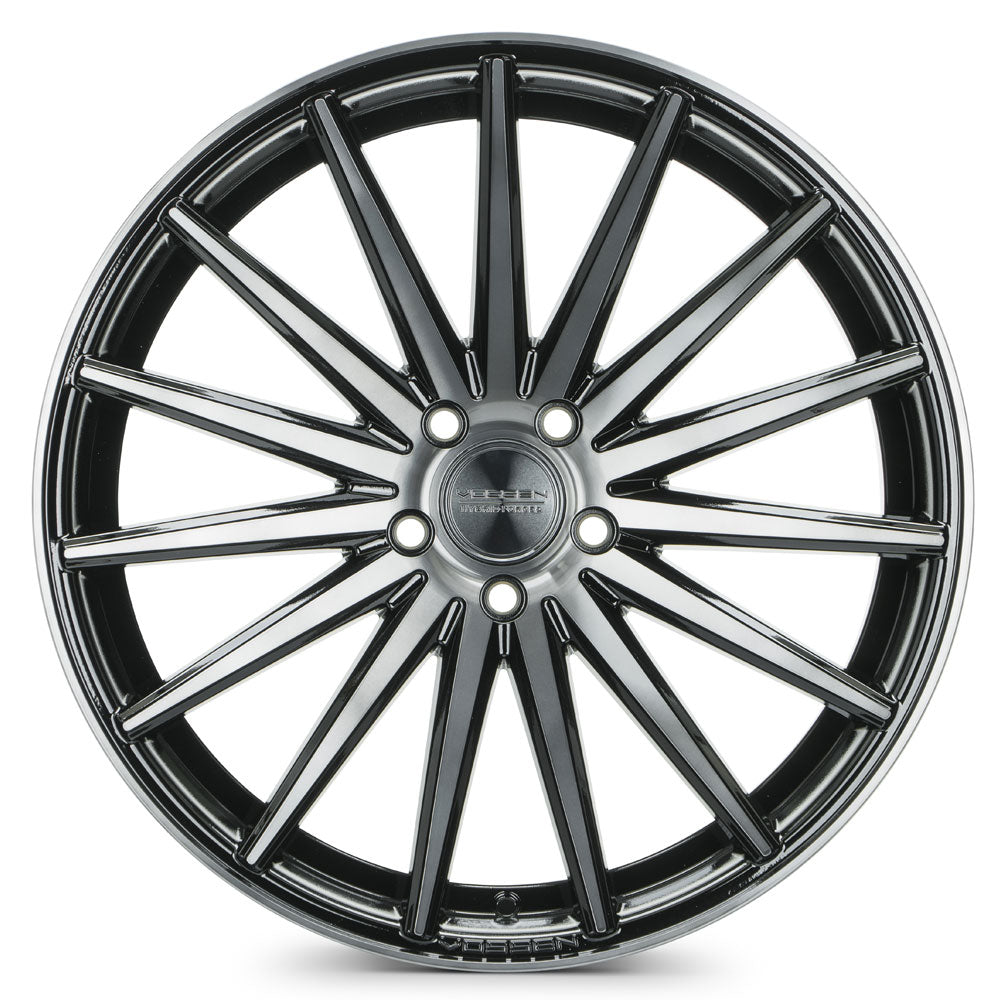 20" Vossen VFS-2 Black 20x8.5 20x10.5 Wheels Rims Fits Maserati Quattroporte