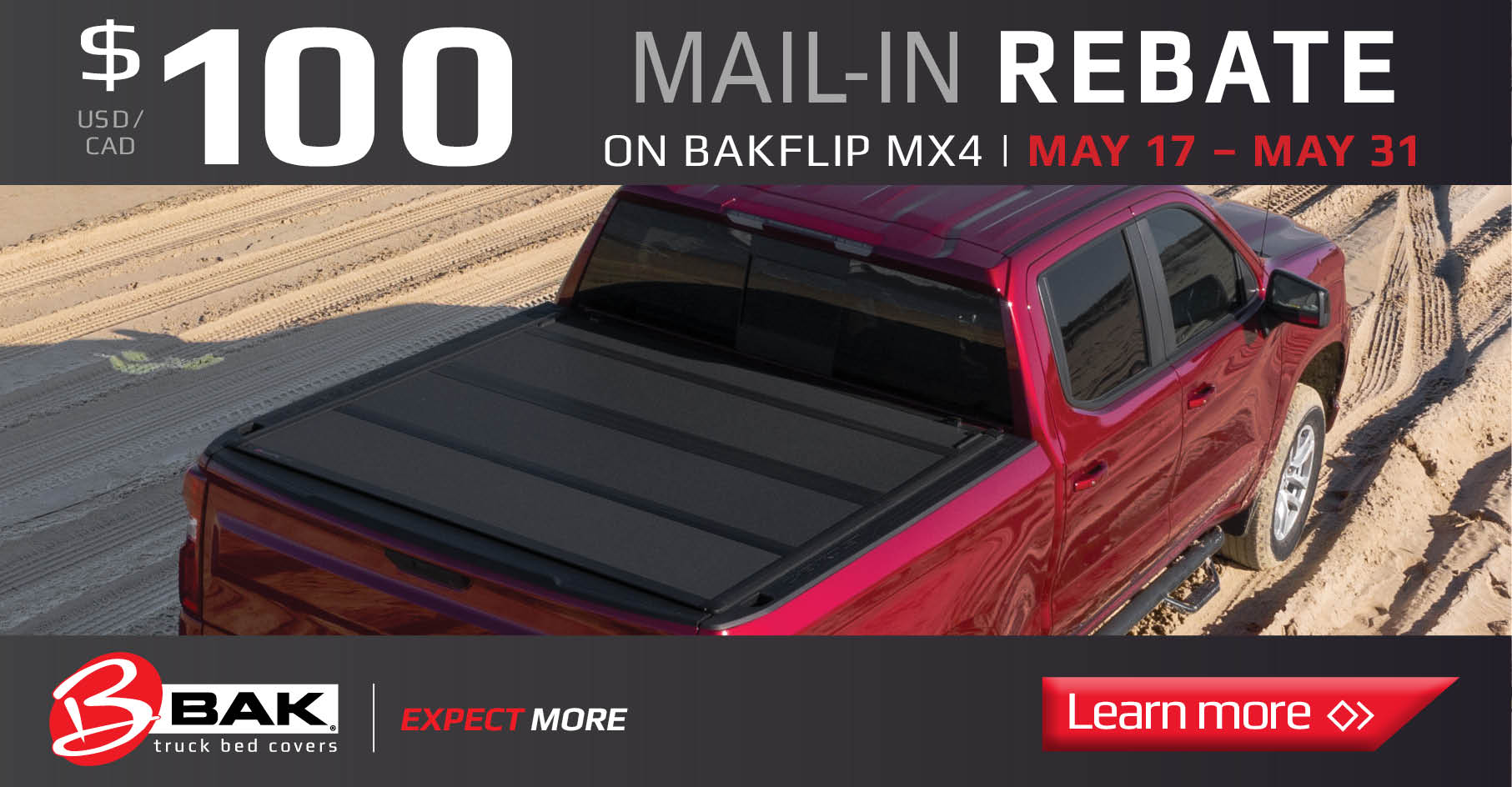 Get a $100 Rebate with Purchase of BAKFlip MX4! – Vibe Motorsports