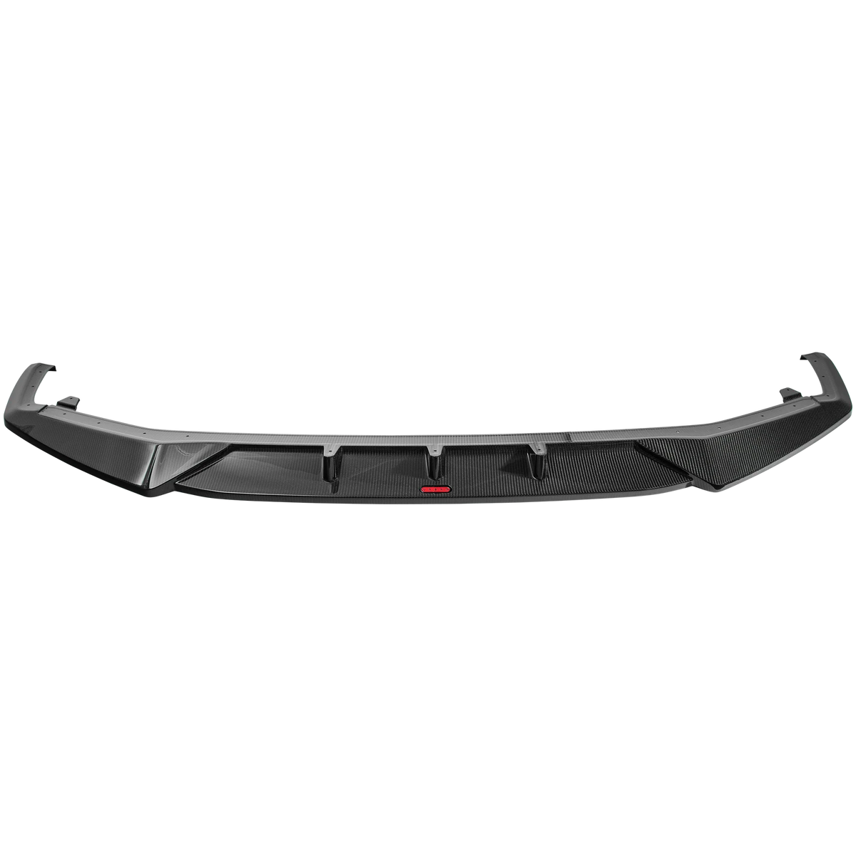 Urban carbon fiber front splitter on Audi RS6 C8