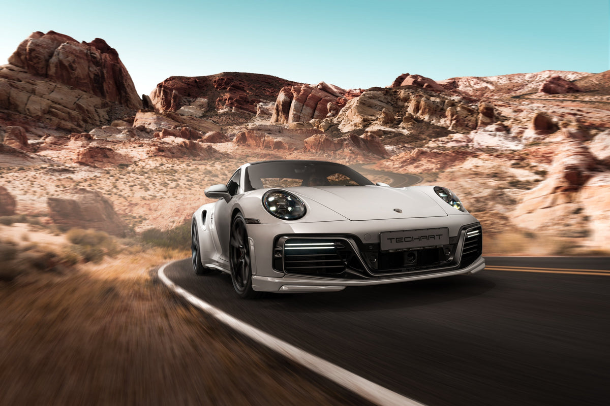 TECHART front apron on Porsche 911 Turbo S 992