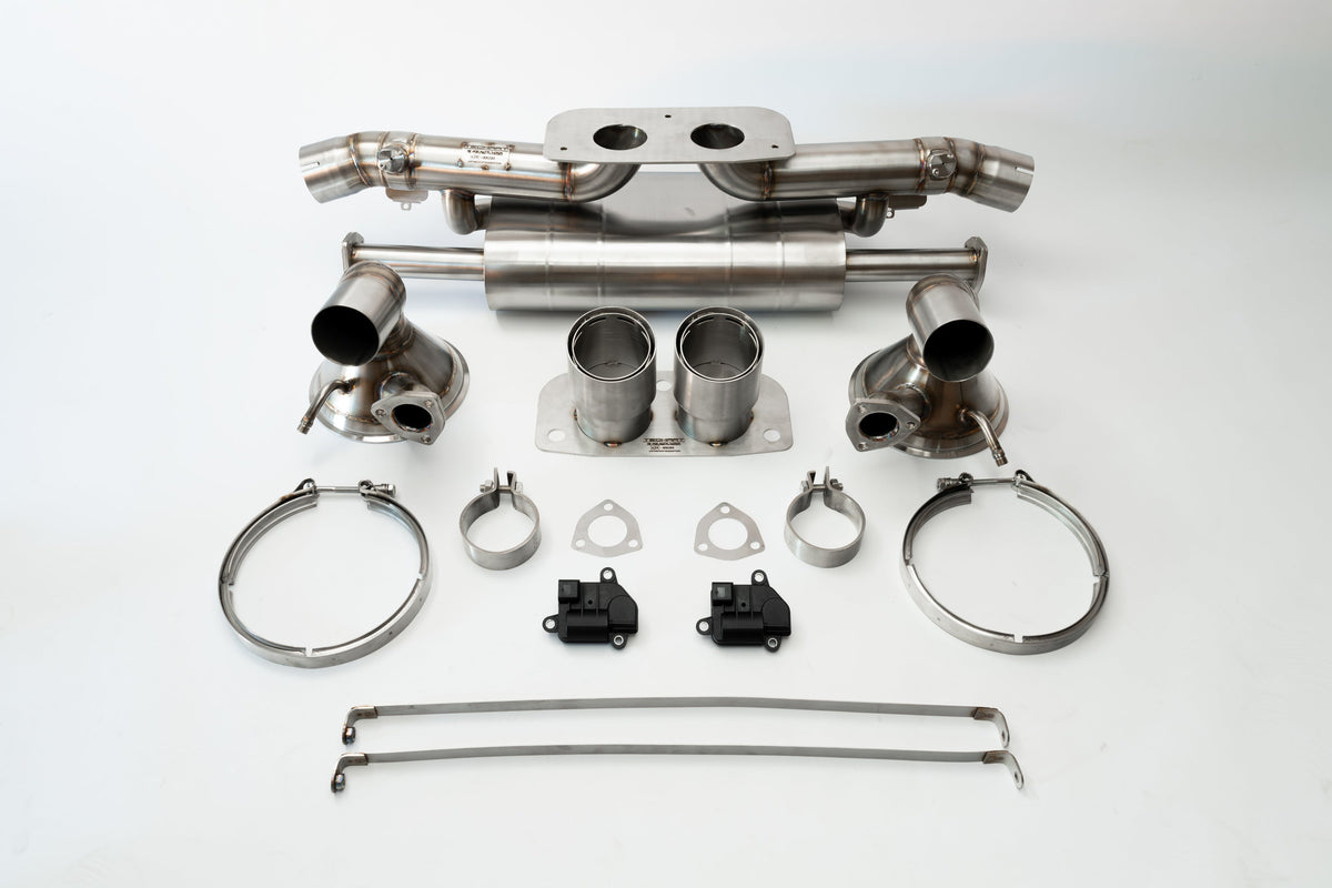 TECHART valve-controlled GT rear muffler for Porsche 911 GT3 992
