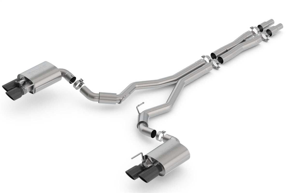 Borla 140742BC S-Type Cat-Back Exhaust System Fits 18-23 Mustang