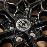 20" HRE FF10 Liquid Black 20x9 Forged Concave Wheels Rims Fits Audi Mercedes