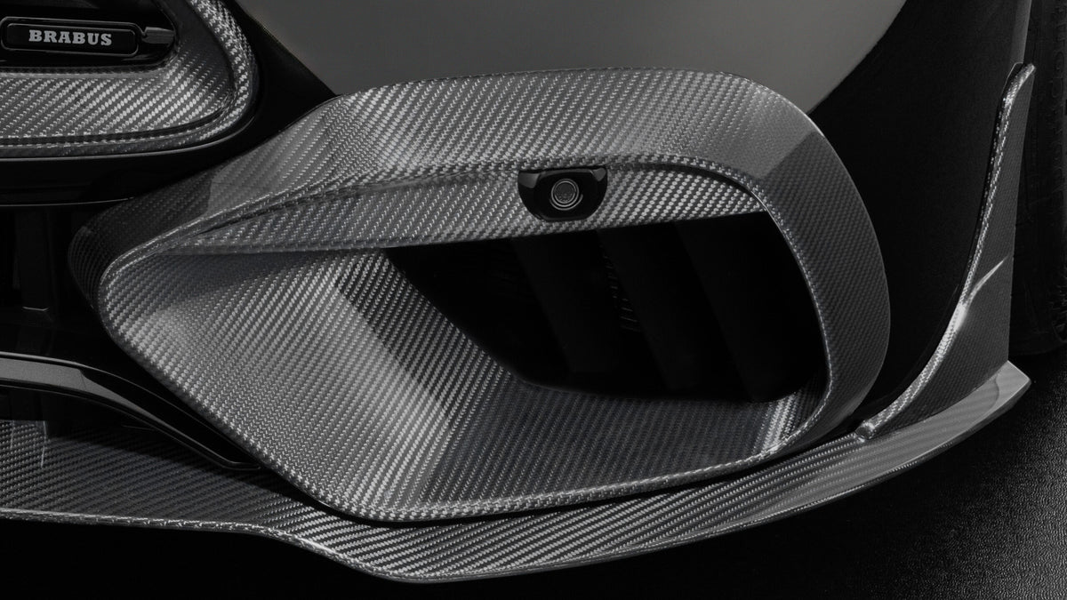 BRABUS Carbon Front Fascia Attachments on Mercedes-AMG SL63 R232