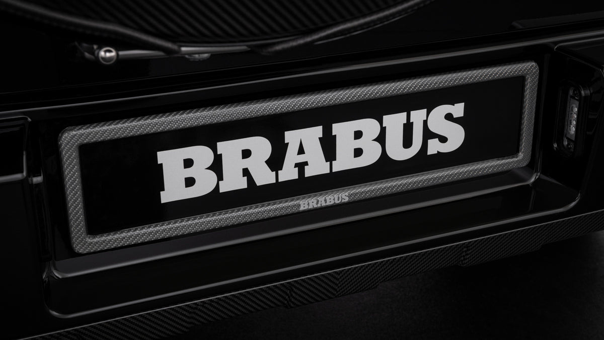 BRABUS carbon license plate holder detail