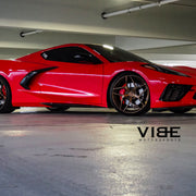 Chevrolet C8 Corvette on AG Luxury AGL53 forged wheels, 20x9 Front, 21x12 Rear in brushed antique bronze, polished pockets & lip - Vibe Motorsports build, photo 5