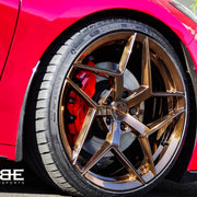 Chevrolet C8 Corvette on AG Luxury AGL53 forged wheels, 20x9 Front, 21x12 Rear in brushed antique bronze, polished pockets & lip - Vibe Motorsports build, photo 8
