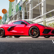 Chevrolet C8 Corvette on AG Luxury AGL53 forged wheels, 20x9 Front, 21x12 Rear in brushed antique bronze, polished pockets & lip - Vibe Motorsports build, photo 7