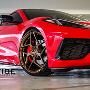 Chevrolet C8 Corvette on AG Luxury AGL53 forged wheels, 20x9 Front, 21x12 Rear in brushed antique bronze, polished pockets & lip - Vibe Motorsports build, photo 2
