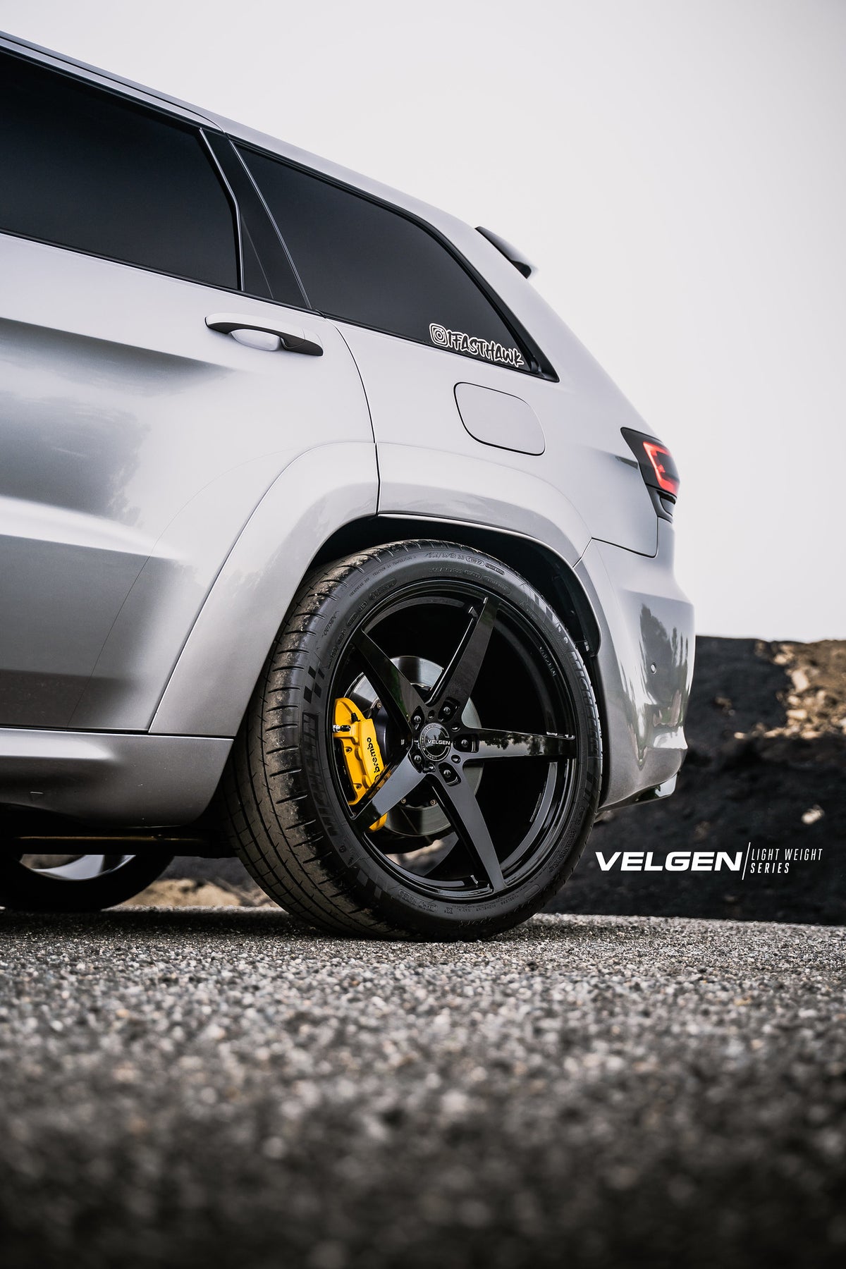 20" Velgen Classic5 V2 Gloss Black 20x10.5 Wheels Rims Fits Jeep Grand Cherokee