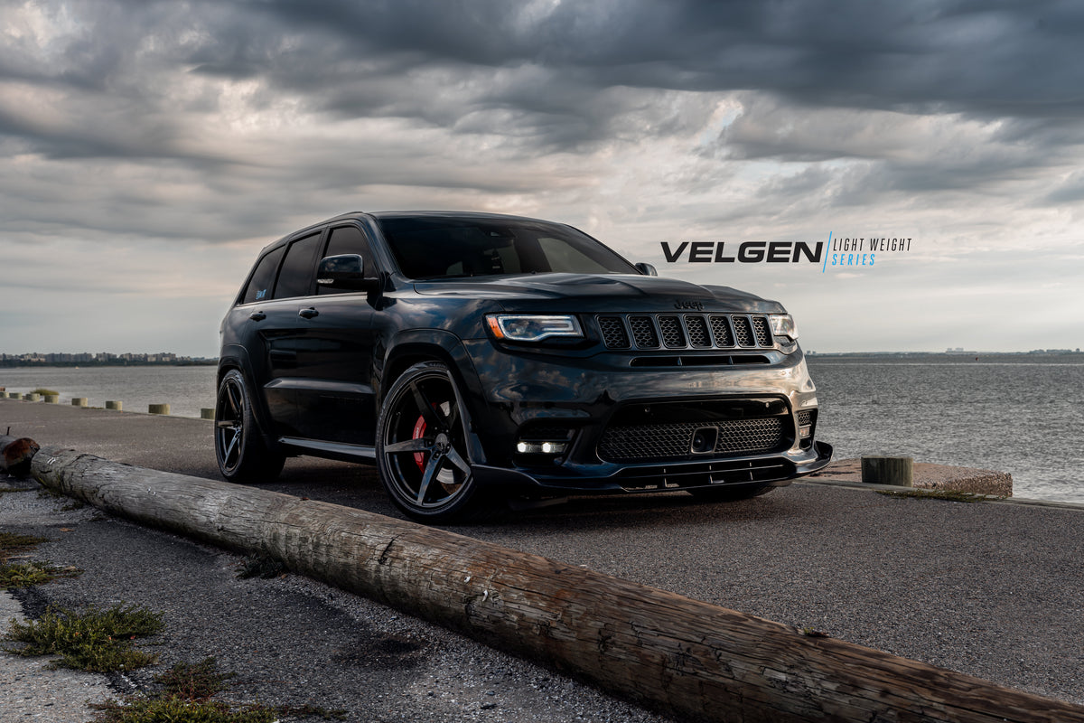 20" Velgen Classic5 V2 Gloss Black 20x10.5 Wheels Rims Fits Jeep Grand Cherokee