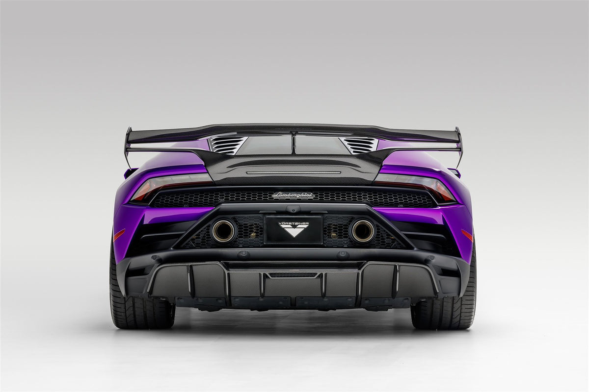 Vorsteiner Monza Edizione Aero Rear Diffuser Carbon Fiber Gloss Fits Huracan EVO