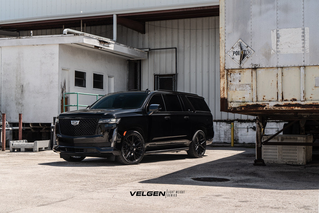 24" Velgen VFF-12 Black Forged Wheels Rims Fits 2015-2023 Cadillac Escalade