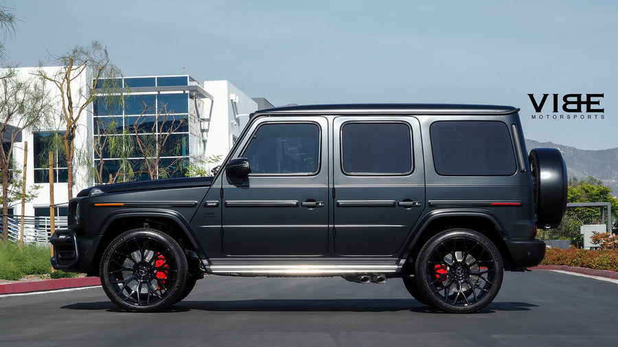 Mercedes-AMG G63 on AG Luxury AGL57 forged wheels, 23x10.5 in gloss black - Vibe Motorsports build, photo 9
