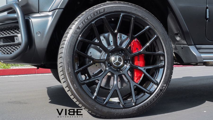 Mercedes-AMG G63 on AG Luxury AGL57 forged wheels, 23x10.5 in gloss black - Vibe Motorsports build, photo 8