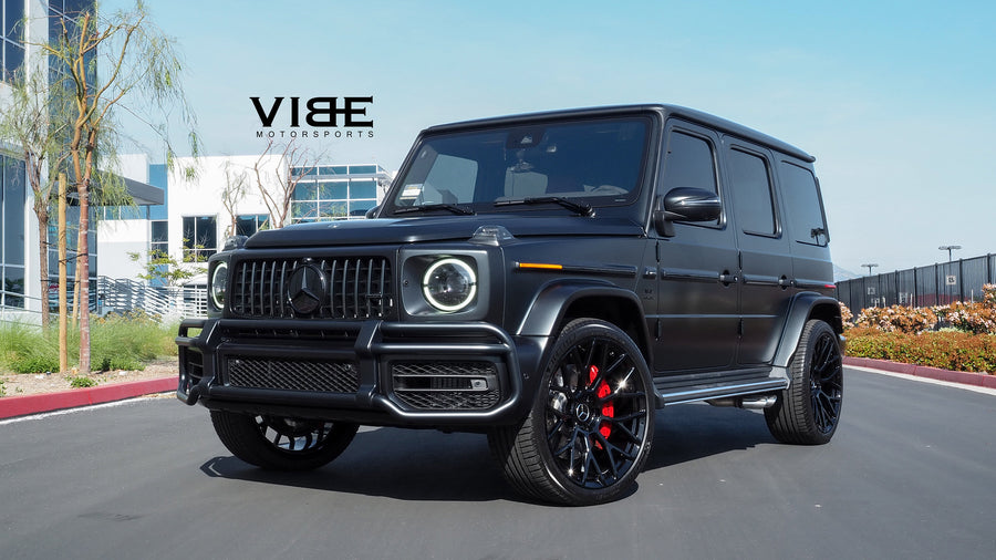 Mercedes-AMG G63 on AG Luxury AGL57 forged wheels, 23x10.5 in gloss black - Vibe Motorsports build, photo 7
