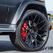 Mercedes-AMG G63 on AG Luxury AGL57 forged wheels, 23x10.5 in gloss black - Vibe Motorsports build, photo 4