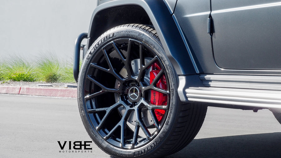 Mercedes-AMG G63 on AG Luxury AGL57 forged wheels, 23x10.5 in gloss black - Vibe Motorsports build, photo 10