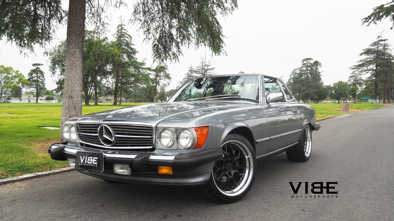 Mercedes-Benz 560SL on AG Luxury AGL43 forged wheels, 18x8.5 Front, 18x9.5 Rear, a Vibe Motorsports build